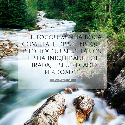 Isaías 6:7 BSL Imagem do Versículo Bíblico