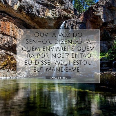 Isaías 6:8 BSL Imagem do Versículo Bíblico