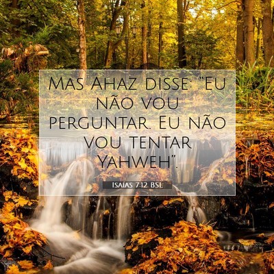 Isaías 7:12 Versículo Bíblico Explicado