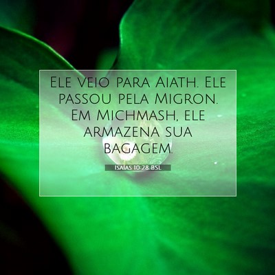 Isaías 10:28 BSL Imagem do Versículo Bíblico