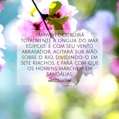 Isaías 11:15 Versículo Bíblico Explicado