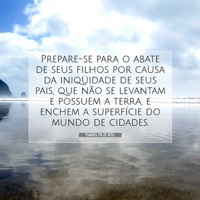 Isaías 14:21 Versículo Bíblico Explicado