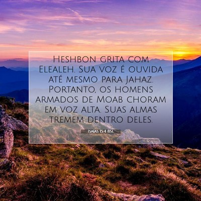 Isaías 15:4 BSL Imagem do Versículo Bíblico