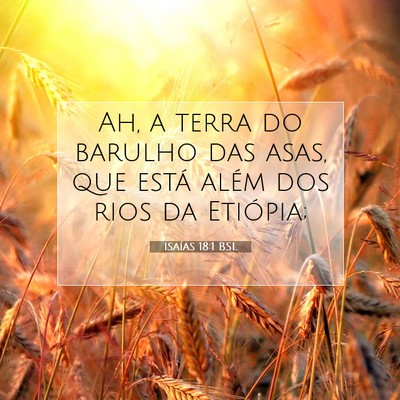 Isaías 18:1 BSL Imagem do Versículo Bíblico