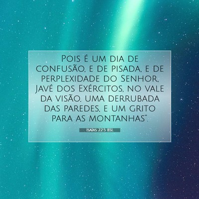 Isaías 22:5 BSL Imagem do Versículo Bíblico
