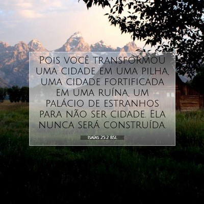 Isaías 25:2 BSL Imagem do Versículo Bíblico
