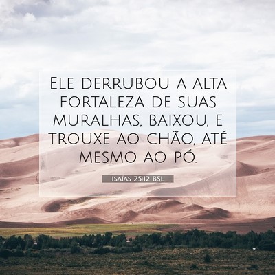 Isaías 25:12 BSL Imagem do Versículo Bíblico