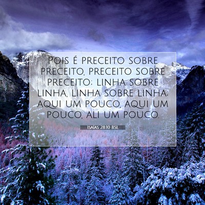 Isaías 28:10 BSL Imagem do Versículo Bíblico