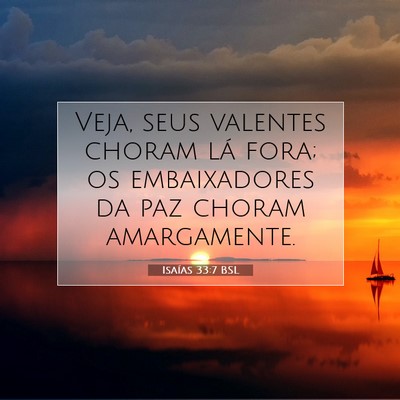 Isaías 33:7 BSL Imagem do Versículo Bíblico