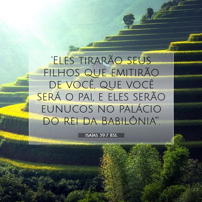 Isaías 39:7 BSL Imagem do Versículo Bíblico