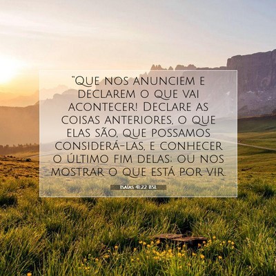 Isaías 41:22 Versículo Bíblico Explicado