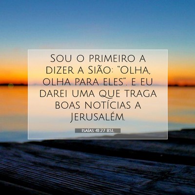 Isaías 41:27 Versículo Bíblico Explicado