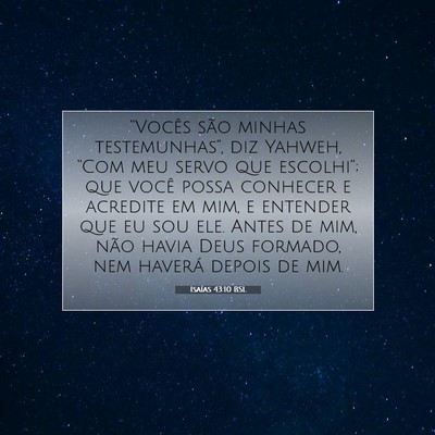 Isaías 43:10 BSL Imagem do Versículo Bíblico