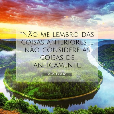 Isaías 43:18 BSL Imagem do Versículo Bíblico