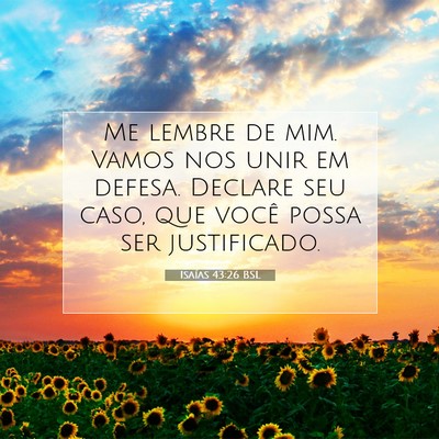 Isaías 43:26 BSL Imagem do Versículo Bíblico