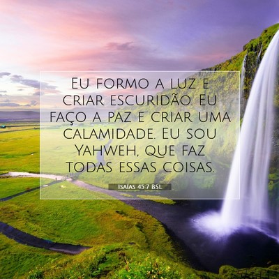 Isaías 45:7 BSL Imagem do Versículo Bíblico