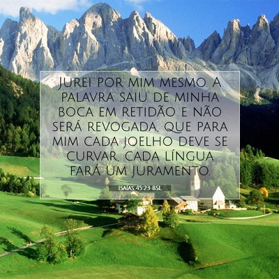 Isaías 45:23 BSL Imagem do Versículo Bíblico
