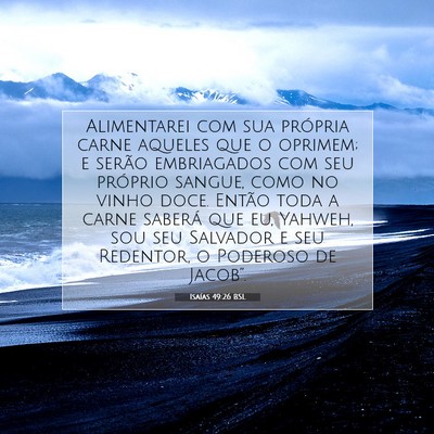 Isaías 49:26 BSL Imagem do Versículo Bíblico