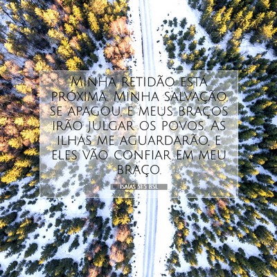 Isaías 51:5 BSL Imagem do Versículo Bíblico