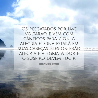 Isaías 51:11 BSL Imagem do Versículo Bíblico