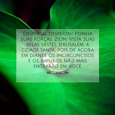 Isaías 52:1 BSL Imagem do Versículo Bíblico