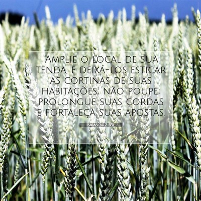 Isaías 54:2 BSL Imagem do Versículo Bíblico