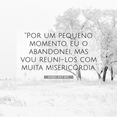 Isaías 54:7 BSL Imagem do Versículo Bíblico