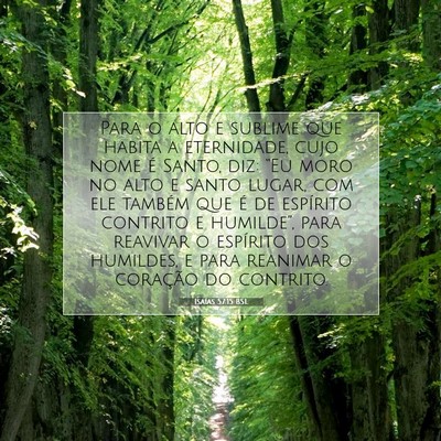Isaías 57:15 BSL Imagem do Versículo Bíblico