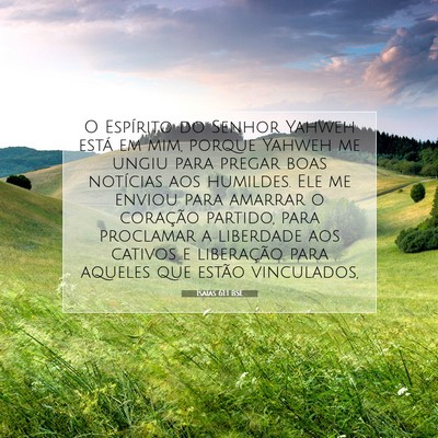 Isaías 61:1 BSL Imagem do Versículo Bíblico