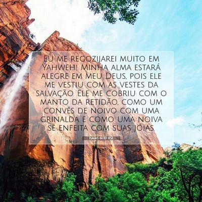 Isaías 61:10 BSL Imagem do Versículo Bíblico