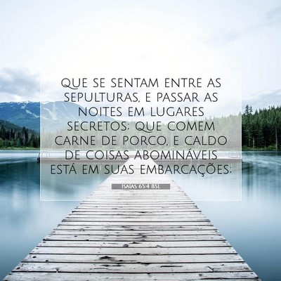 Isaías 65:4 BSL Imagem do Versículo Bíblico