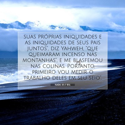 Isaías 65:7 BSL Imagem do Versículo Bíblico