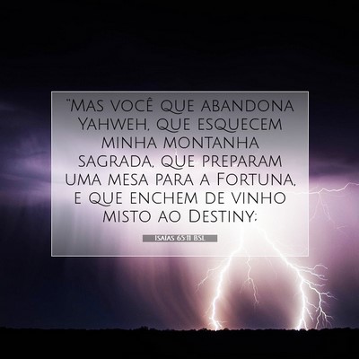 Isaías 65:11 BSL Imagem do Versículo Bíblico