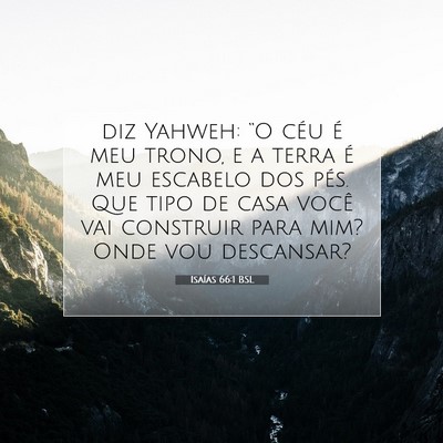 Isaías 66:1 BSL Imagem do Versículo Bíblico