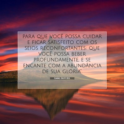 Isaías 66:11 BSL Imagem do Versículo Bíblico