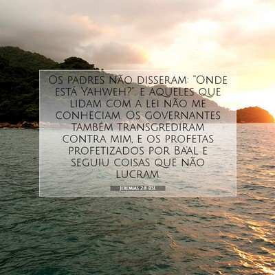 Jeremias 2:8 BSL Imagem do Versículo Bíblico