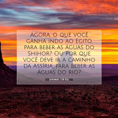 Jeremias 2:18 Versículo Bíblico Explicado