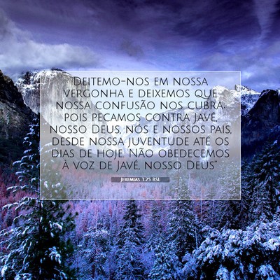 Jeremias 3:25 Versículo Bíblico Explicado