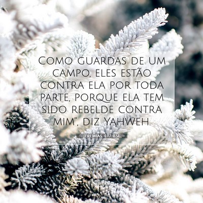 Jeremias 4:17 Versículo Bíblico Explicado