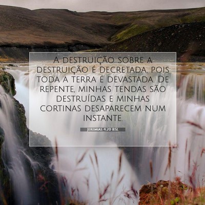 Jeremias 4:20 BSL Imagem do Versículo Bíblico