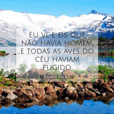 Jeremias 4:25 Versículo Bíblico Explicado