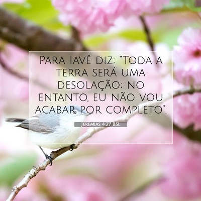 Jeremias 4:27 Versículo Bíblico Explicado