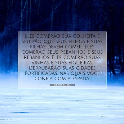 Jeremias 5:17 BSL Imagem do Versículo Bíblico