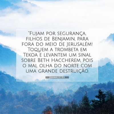 Jeremias 6:1 BSL Imagem do Versículo Bíblico