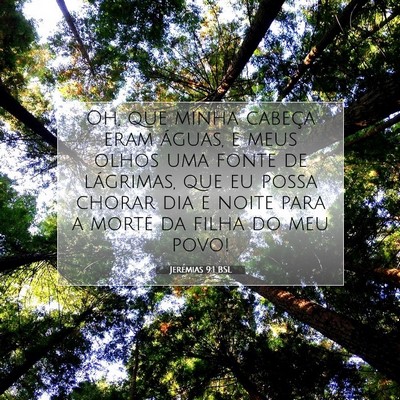 Jeremias 9:1 BSL Imagem do Versículo Bíblico