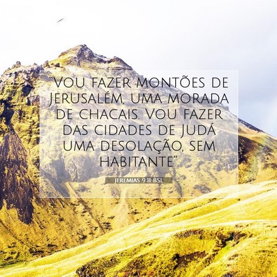 Jeremias 9:11 BSL Imagem do Versículo Bíblico