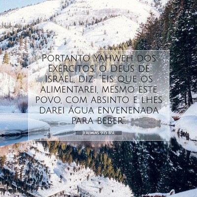 Jeremias 9:15 Versículo Bíblico Explicado