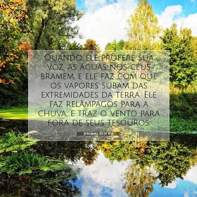 Jeremias 10:13 Versículo Bíblico Explicado