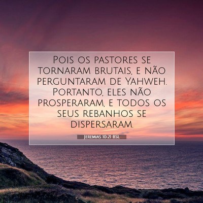 Jeremias 10:21 BSL Imagem do Versículo Bíblico