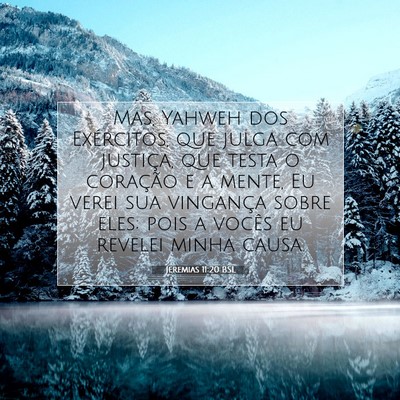 Jeremias 11:20 Versículo Bíblico Explicado